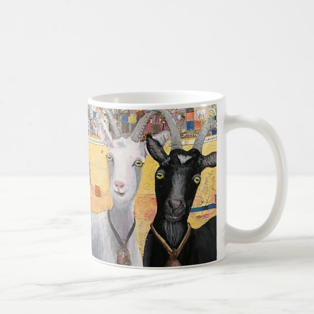 ‘Hey Wassup’ Cabras tazas de café de 11 onzas (Derecha)