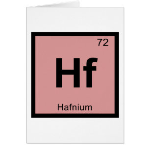 Hf - Química del Hafnio Símbolo de la Tabla Periód