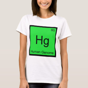 Hg - Camiseta del Símbolo del Elemento Químico del