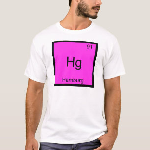 Hg - Camiseta divertida del símbolo del elemento q