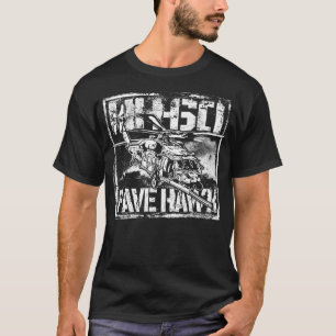 HH-60 pavimentan la camiseta oscura básica de la
