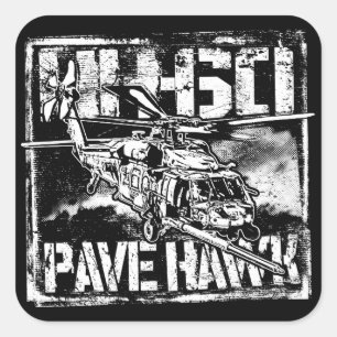 HH-60 Pegatina de Pegatinas de Pave Hawk Square