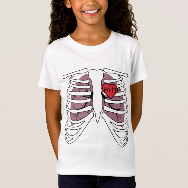 HHT Camiseta infantil de Halloween (Chicas) (Anverso)