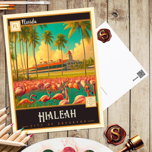 Hialeah, Florida | Postal de época (Subido por el creador)