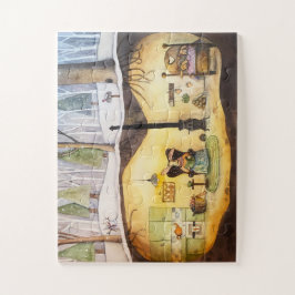 Hibernación de conejito 11x14 rompecabezas (30 tro