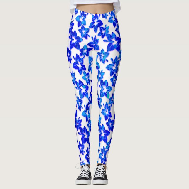 hibisco azul - leggings (Anverso)