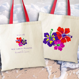 Hibiscus Art Flowers Wedding Favor de la bolsa de 