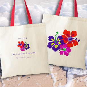 Hibiscus Art Flowers Wedding Favor de la bolsa de 