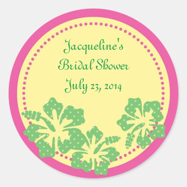 Hibiscus Hawaii Pegatina (Anverso)