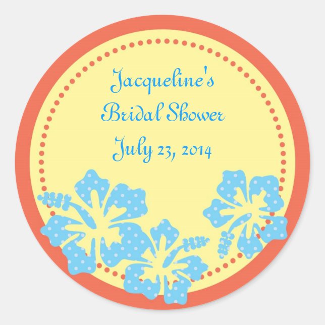 Hibiscus Hawaii Pegatina (Anverso)