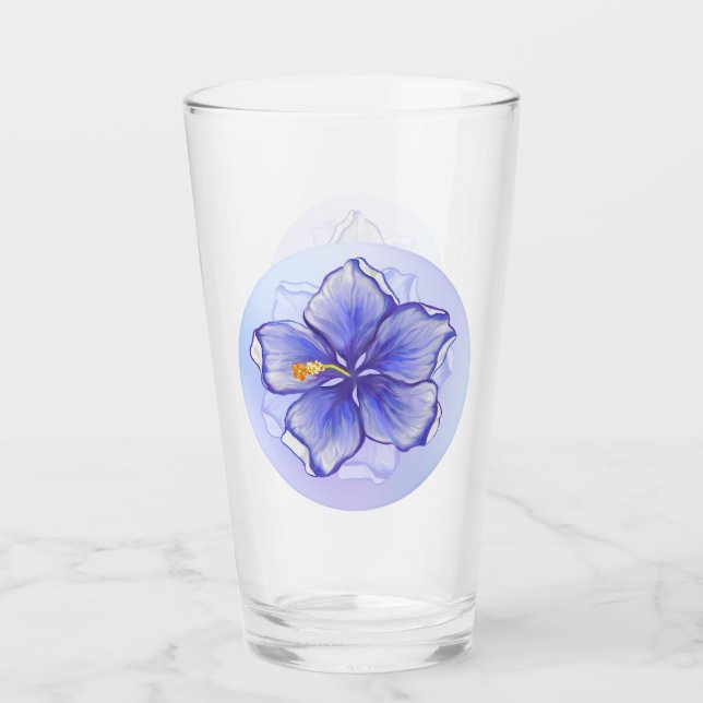 Hibiscus & lace BLUE (Anverso)