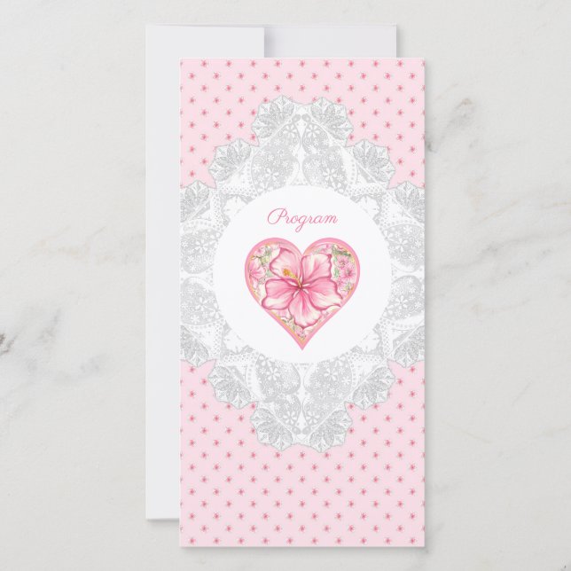 Hibiscus & lace PINK (Reverso)