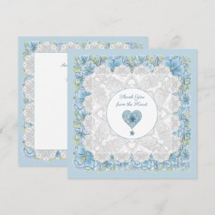 Hibiscus & lace TURQUOISE