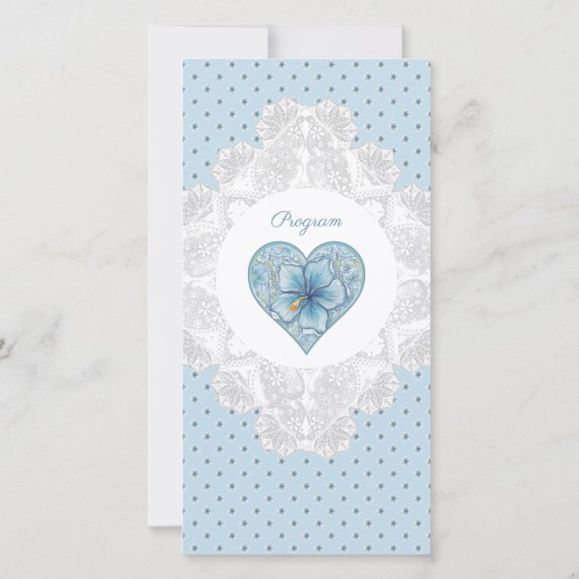 Hibiscus & lace TURQUOISE (Reverso)