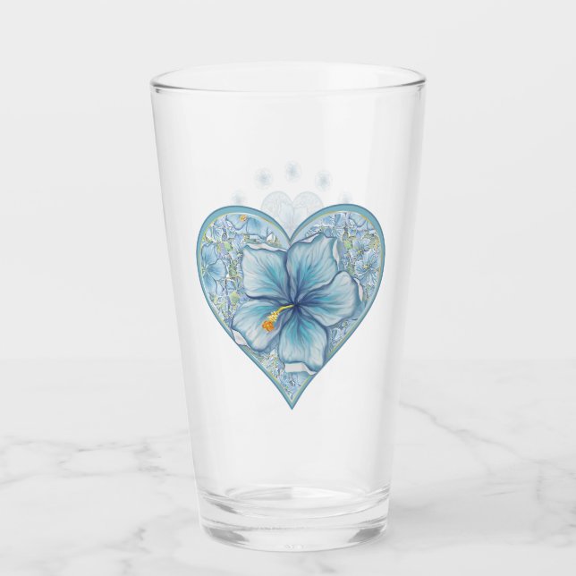 Hibiscus & lace TURQUOISE (Anverso)