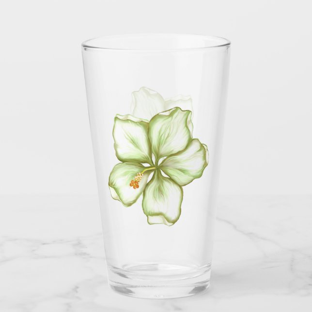 Hibiscus & lace WHITE (Anverso)