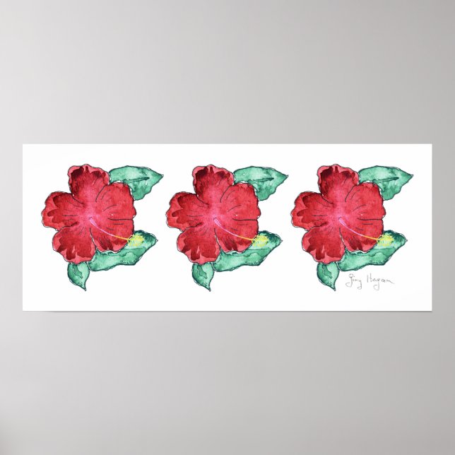 Hibiscus Posters and Prints (Frente)