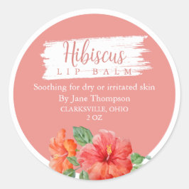 Hibiscus Salve / Balm / Etiqueta de jabón