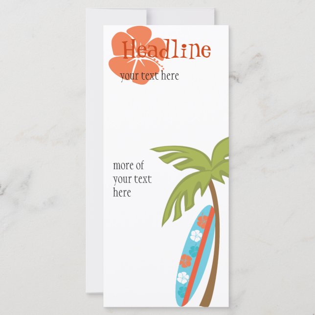 Hibiscus Surfboard (Anverso)