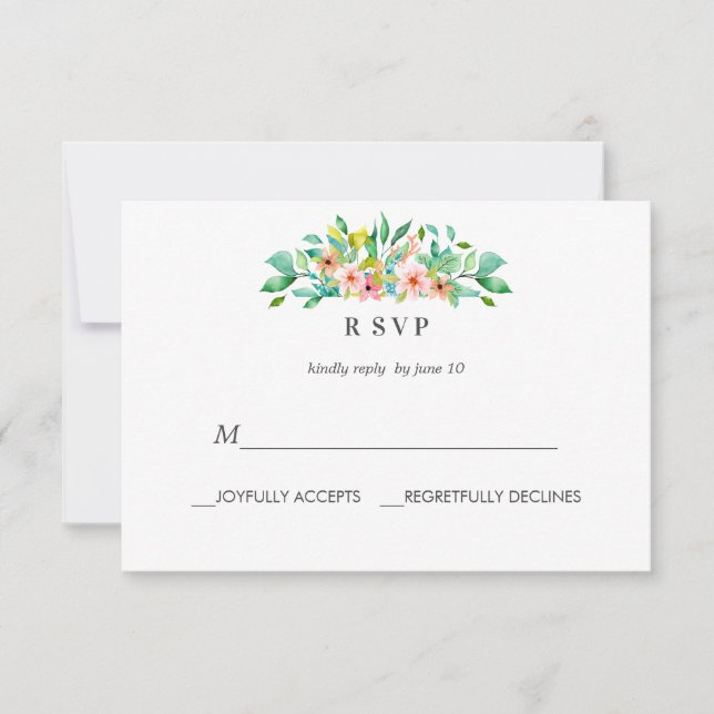 Hibiscus tropical | LUAU Boda CLASSIC RSVP (Anverso)