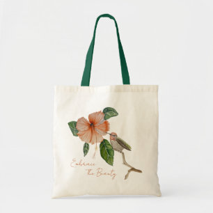 Hibiscus y Bird abrazan la bolsa de la tota de bel