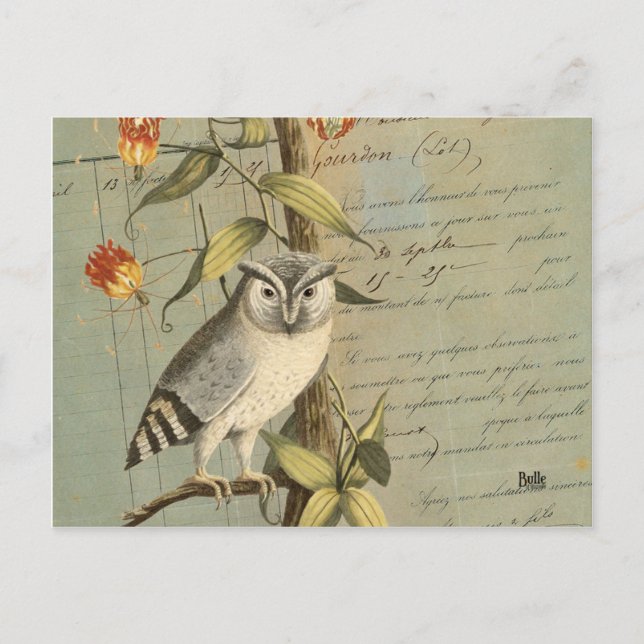 Hibou postal de la carta (Anverso)