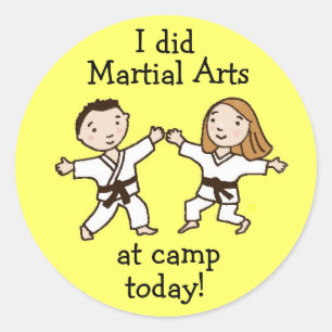 Hice artes marciales en los pegatinas del campo