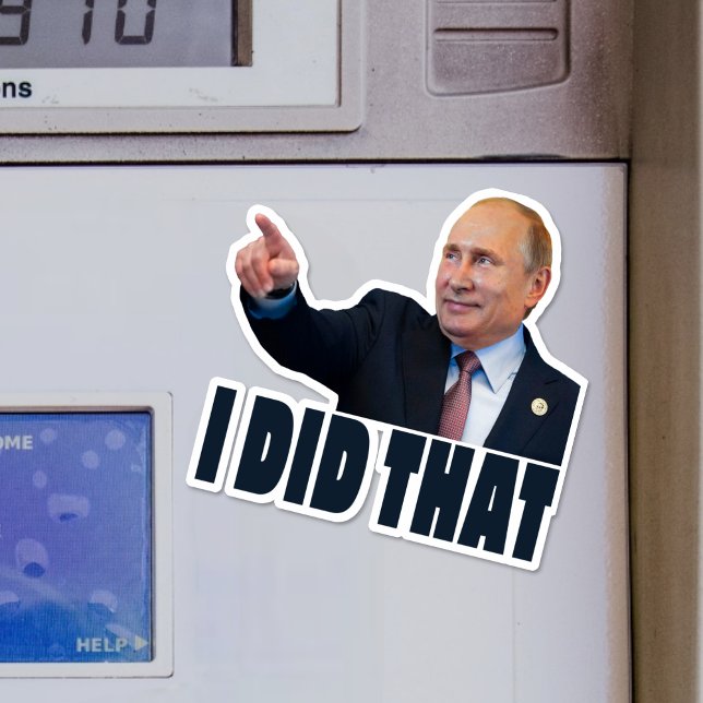 HICE QUE Putin Pegatina de los precios del gas (Subido por el creador)
