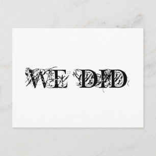 Hicimos la postal de la boda