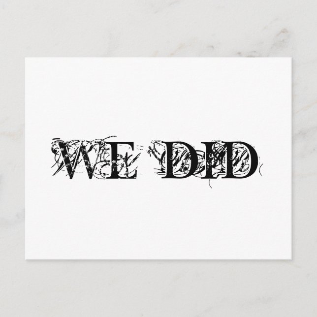 Hicimos la postal de la boda (Anverso)