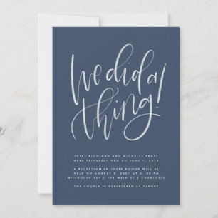 Hicimos Una Invitación De Elopement