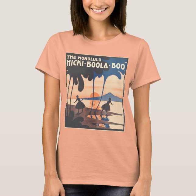 Hicki Boola Boo Damas queman camiseta (Anverso)