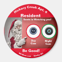 Hickory Creek Apt. 6 Santa Claus observa el imán