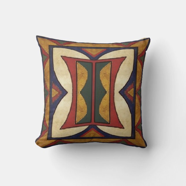 HIDATSA - ¿MANDAN?  Almohada 1909 del estilo de (Anverso)