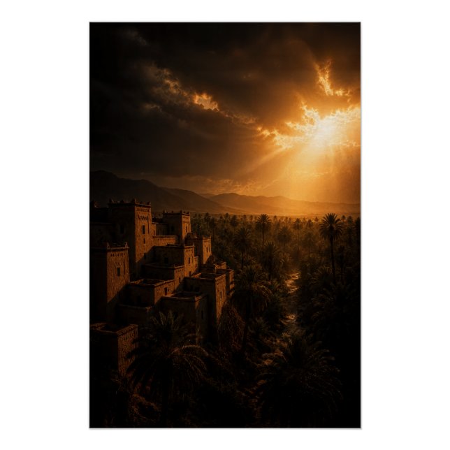 Hidden Oasis Fortress Poster (Anverso)