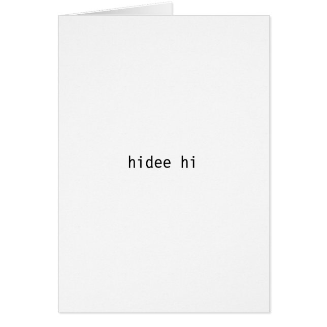 Hidee hola (Frente)