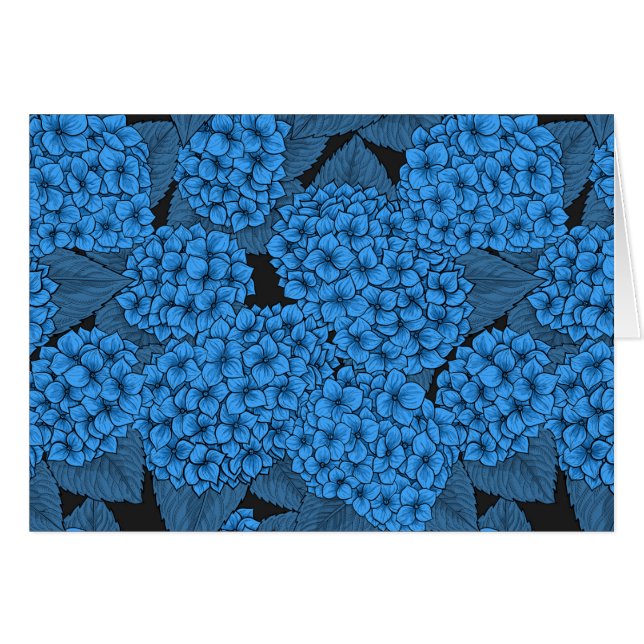 Hidrangea azul (Anverso (Horizontal))