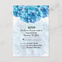 Hidrangea azul boda personalizada RSVP hidrangea3