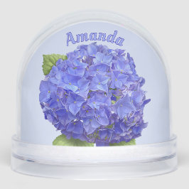 Hidrangea Azul Flor Arte Botánico Personalizado
