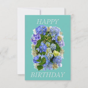 HIDRANGEA FLOWER FELIZ CUMPLEAÑOS
