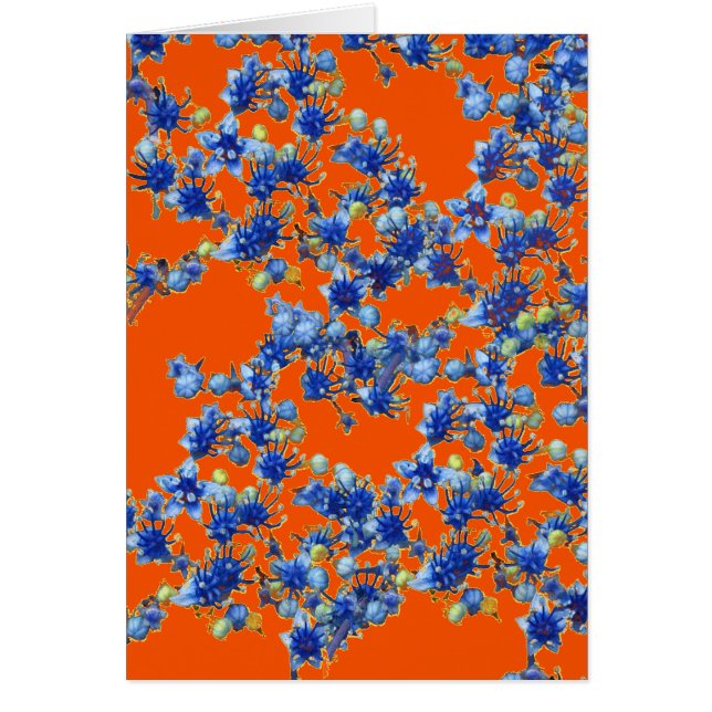 hidrangea naranja y azul (Frente)