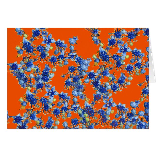 hidrangea naranja y azul (Anverso (Horizontal))