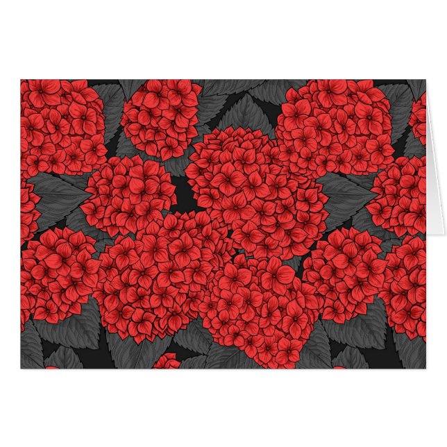 Hidrangea roja (Anverso (Horizontal))