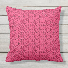 Hidrangea-Rosa: juego de almohadas interiores exte