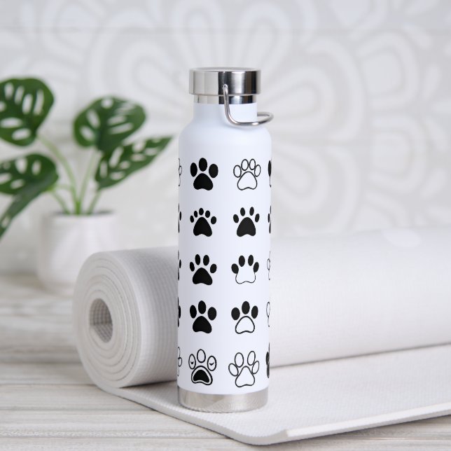 Hidratación ardua: Botella de agua de Perro Lover (Yoga)