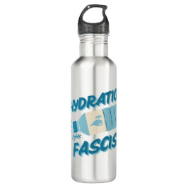Hidratación lucha contra el fascismo Botella de ag