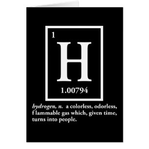 hidrógeno - un gas que da vuelta en gente