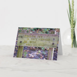 Hiedra venenosa - esconda la tarjeta de