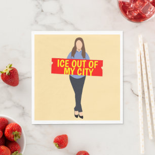 Hielo Fuera de Mi Servilleta de Papel de Ciudad