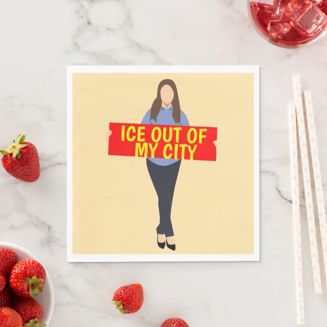 Hielo Fuera de Mi Servilleta de Papel de Ciudad (In situ)
